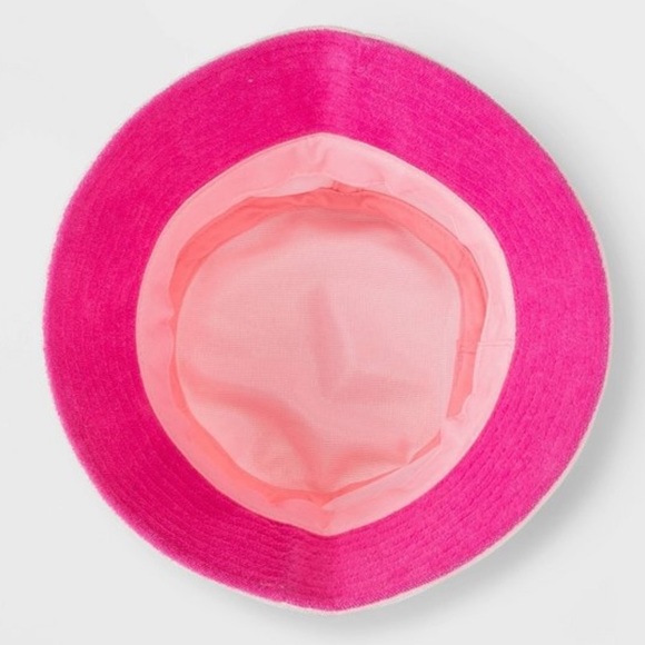 Kids' French Terry Bucket Hat - Cat & Jack COLOR PINK. NWT - Picture 2 of 3